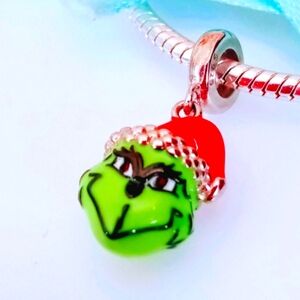 Christmas The Grinch 3D charm S925 Sterling Silver, Pandora compatible